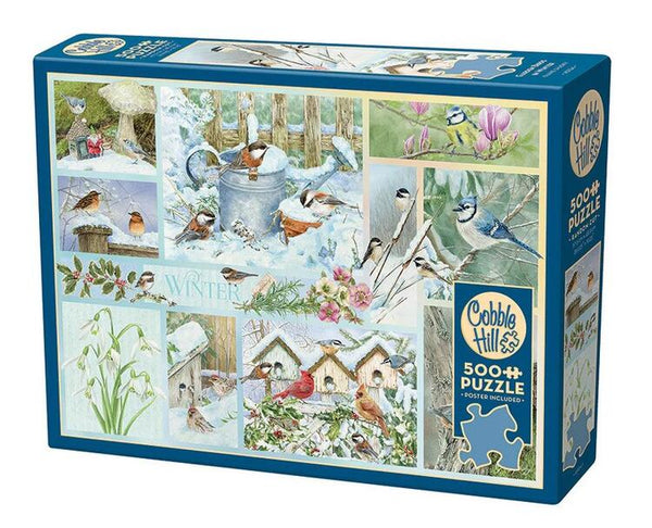 COB45104 GARDEN BIRDS IN WINTER 500 PCE