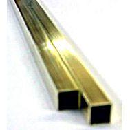 KS8151 SQUARE BRASS TUBE 1/8" (2pc/card)