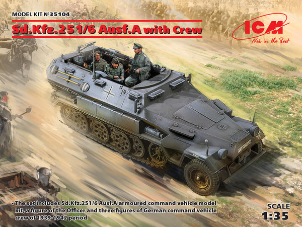 ICM35104 1/35 SD.KFZ.251/6 Ausf A w/Crew