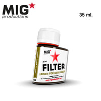 MIGF245 FILTER BROWN FOR DARK GREEN