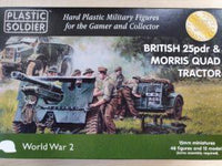 WW2GI5005 1/100 BR 25 PDR & MORRIS QUAD TRACTOR