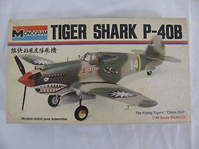 MONOGRAM 6803 1/48 TIGER SHARK P-40B (1973)