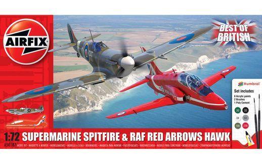 AIR50187 1/72 SPITFIRE & RED ARROWS HAWK STARTER SET