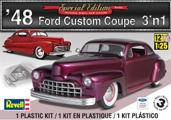 REV4253 1/25 FORD 1948 CUSTOM COUPE 3 N 1