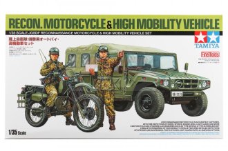 TAM25188 1/35 RECON. MOTORCYCLE & HMMV JGSDF