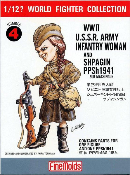 FMFT4 1/12 WW2 USSR INFANTRY WOMAN (TOON)