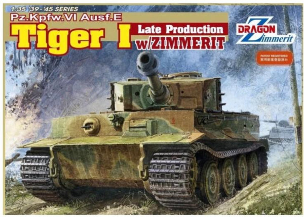 DRA6383 1/35 TIGER 1 AUSF E LATE PRODUCTION W/ZIMMERIT