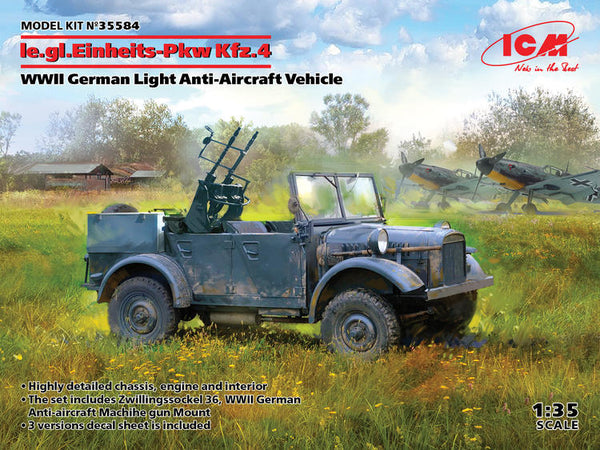 ICM35584 1/35 LE.GL.EINHEITZ-PKW KFZ.4